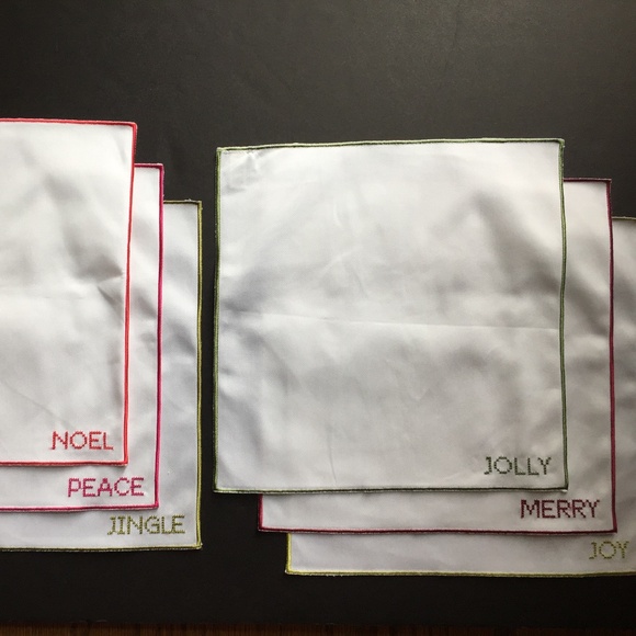 Ballard Designs/Southern Living  6 100% Cotton Holiday Cocktail Napkins/NEW! - Picture 1 of 2